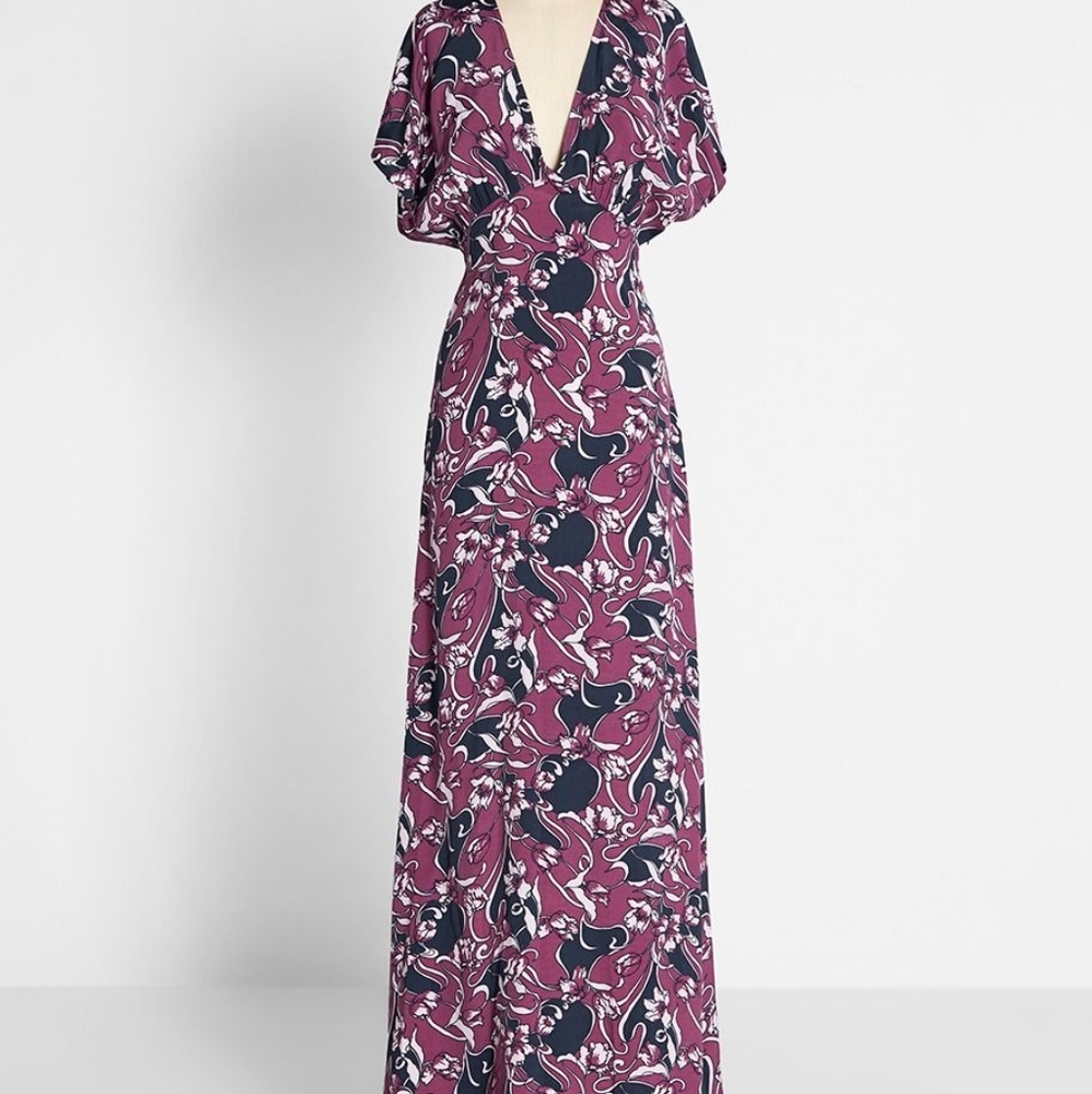Baroque Bouquet maxi dress